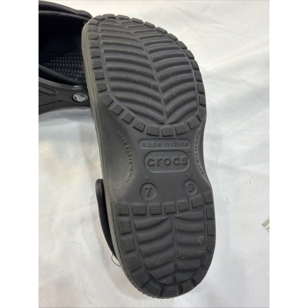 Crocs Bistro Clog Black Men's 7‎ Woman's 9 Clean , New Comfortable Nurse, Res - Picture 5 of 8